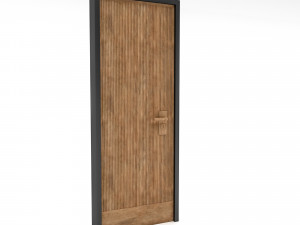 A modern wooden door Low-poly 3D 모델
