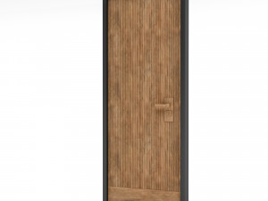 A modern wooden door Low-poly 3D-Modell