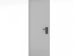 A modern wooden door Low-poly 3D-Modell