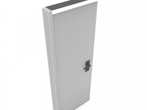 A modern wooden door Low-poly 3D-Modell