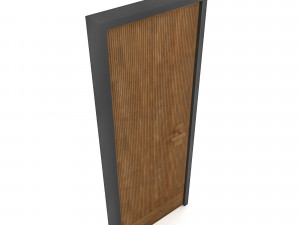 A modern wooden door Low-poly 3D-Modell