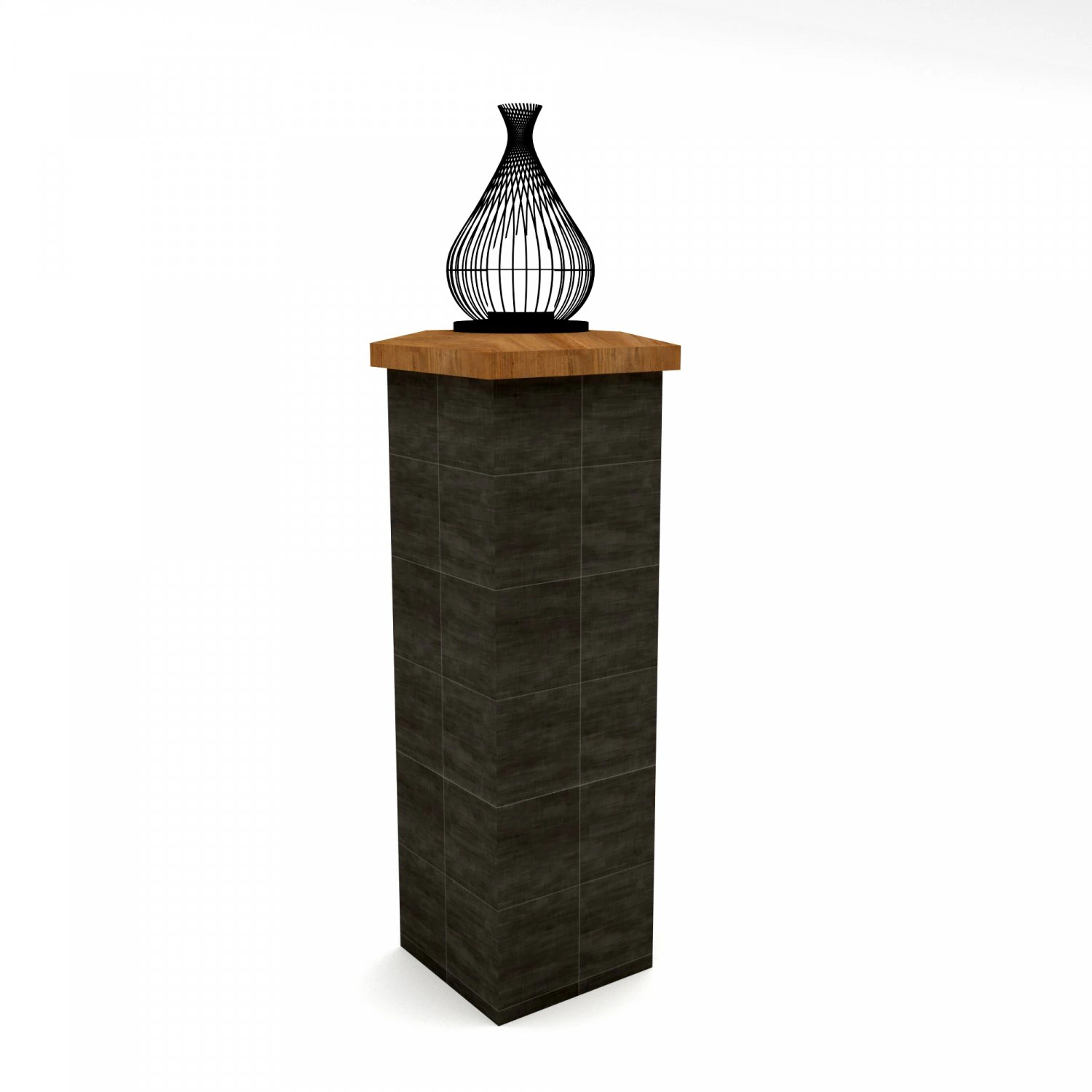 Modern garden wall lighting Low-poly 3D Model .c4d .max .obj .3ds .fbx .stl .blend