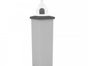 Modern garden wall lighting Low-poly 3D Model