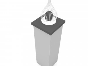 Modern garden wall lighting Low-poly 3D Model
