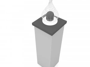 Modern garden wall lighting Low-poly 3D Model