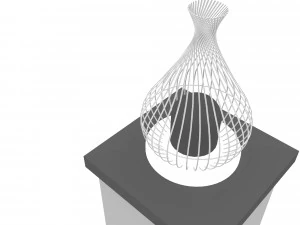 Modern garden wall lighting Low-poly 3D Model