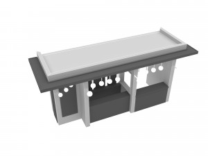 The modern garden bar Low-poly 3D 모델