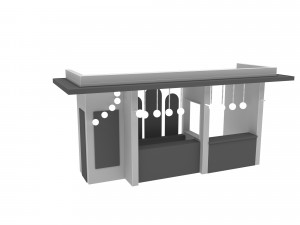 The modern garden bar Low-poly 3D 모델