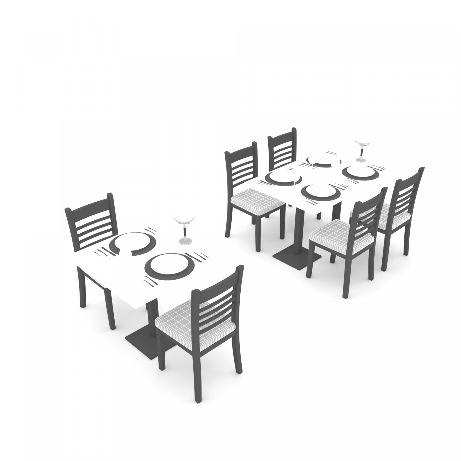 3d table clipart black