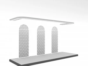Retro club decor Low-poly 3D Model