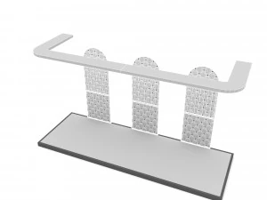 Retro club decor Low-poly 3D Model
