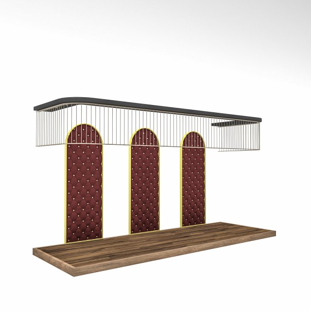 Retro club decor Low-poly Modello 3D .c4d .max .obj .3ds .fbx .stl .blend 