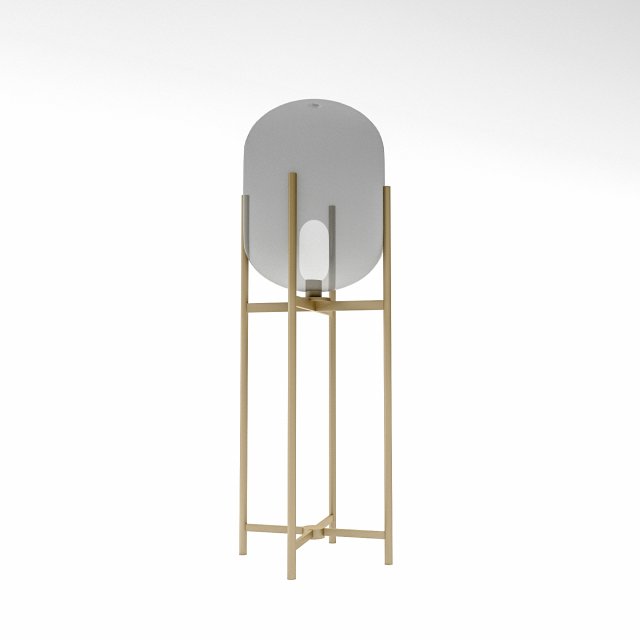 Decorative garden lighting Low-poly 3D Model .c4d .max .obj .3ds .fbx .stl .blend 