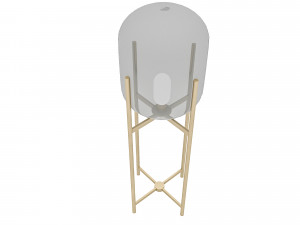 Decorative garden lighting Low-poly 3D Model