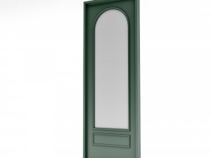 Retro decorative door Low-poly 3D Model