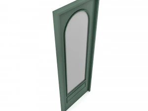 Retro decorative door Low-poly 3D Model