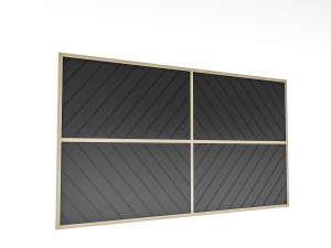 Modern ceiling and wall decor Low-poly 3D Model
