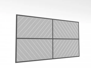 Modern ceiling and wall decor Low-poly 3D Model