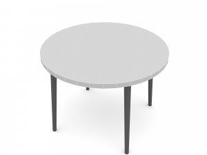 The modern office coffee table Low-poly 3D Model