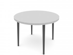 The modern office coffee table Low-poly 3D Model