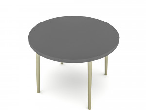 The modern office coffee table Low-poly 3D Model