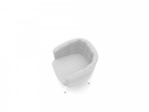 The modern office chair Low-poly Model 3D