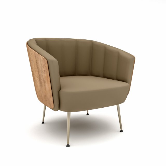 The modern office chair Low-poly Model 3D .c4d .max .obj .3ds .fbx .stl .blend 