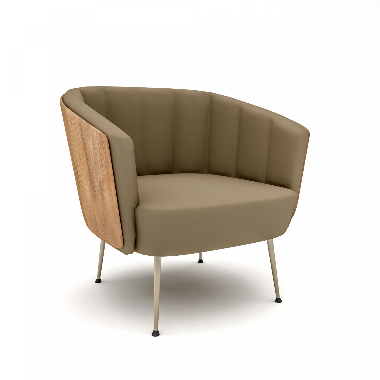 The modern office chair Low-poly 3D Model .c4d .max .obj .3ds .fbx .stl .blend 