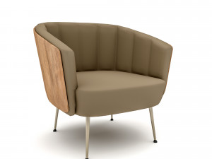 The modern office chair Low-poly 3D 모델