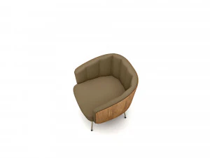 The modern office chair Low-poly 3D Model
