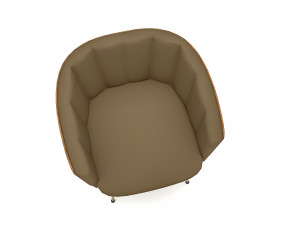 The modern office chair Low-poly Model 3D