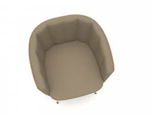 The modern office chair Low-poly Model 3D