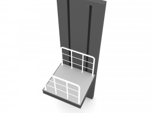 The open elevator Low-poly 3D 모델