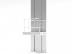 The open elevator Low-poly 3D 모델