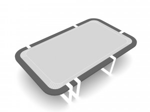 Modern design coffee table 02 Low-poly 3D Model