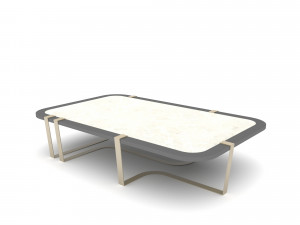 Modern design coffee table 02 Low-poly 3D Model