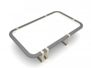 Modern design coffee table 02 Low-poly 3D Model
