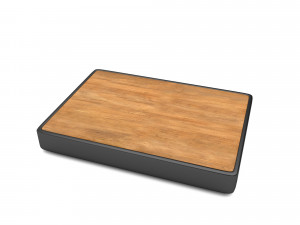A modern wooden coffee table Low-poly Modelo 3D