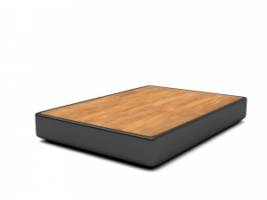 A modern wooden coffee table Low-poly 3D Model