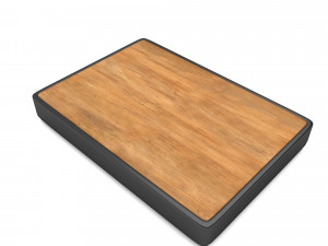 A modern wooden coffee table Low-poly Modelo 3D