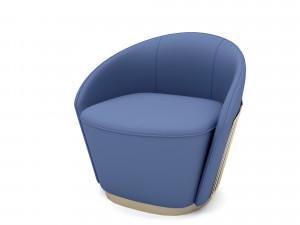 The modern ship seat Low-poly 3D-Modell