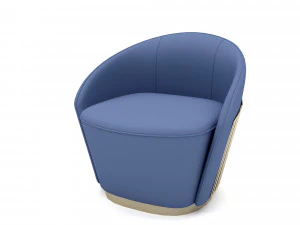 The modern ship seat Low-poly 3D Model