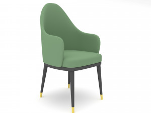 The modern cafe armchair Low-poly Model 3D