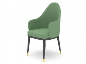 The modern cafe armchair Low-poly 3D मॉडल