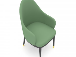 The modern cafe armchair Low-poly 3D मॉडल