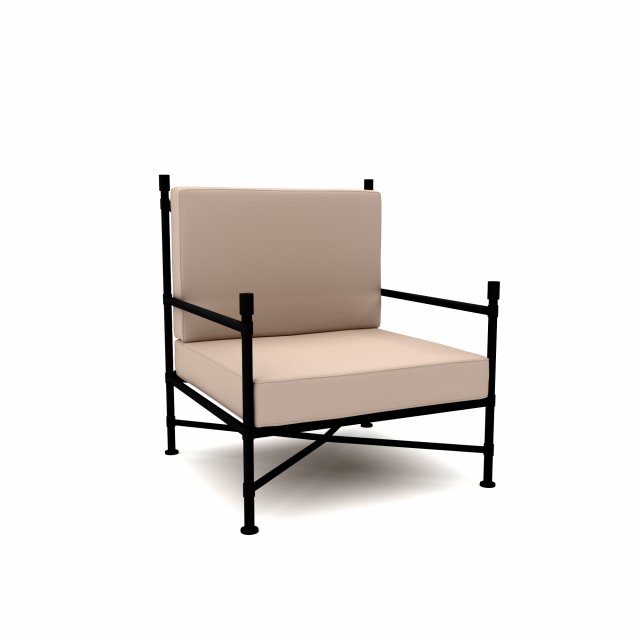 The modern cafe armchair Low-poly Modelo 3D .c4d .max .obj .3ds .fbx .stl .blend 