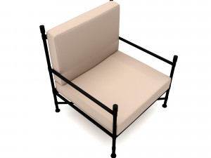 The modern cafe armchair Low-poly Modelo 3D