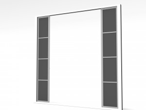 Loft door Low-poly Modelo 3D