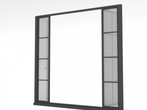 Loft door Low-poly Modelo 3D