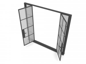 Loft door Low-poly Modelo 3D